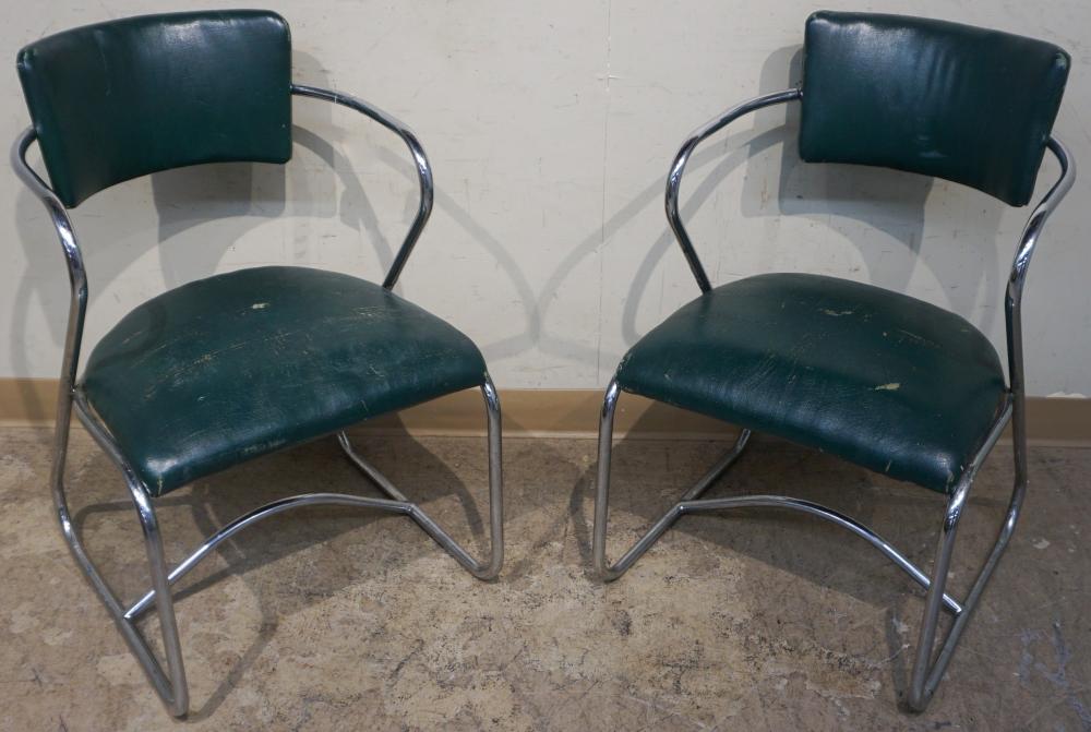 PAIR LLOYD MFG CO VINYL UPHOLSTERED 2e48fa