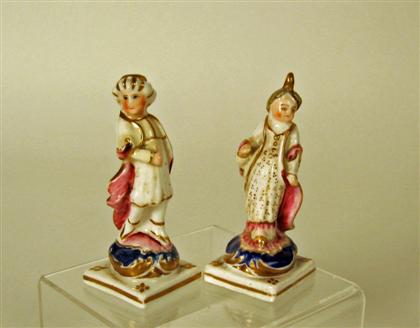 Pair of miniature English porcelain 4a0e7