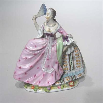 French porcelain figure    late