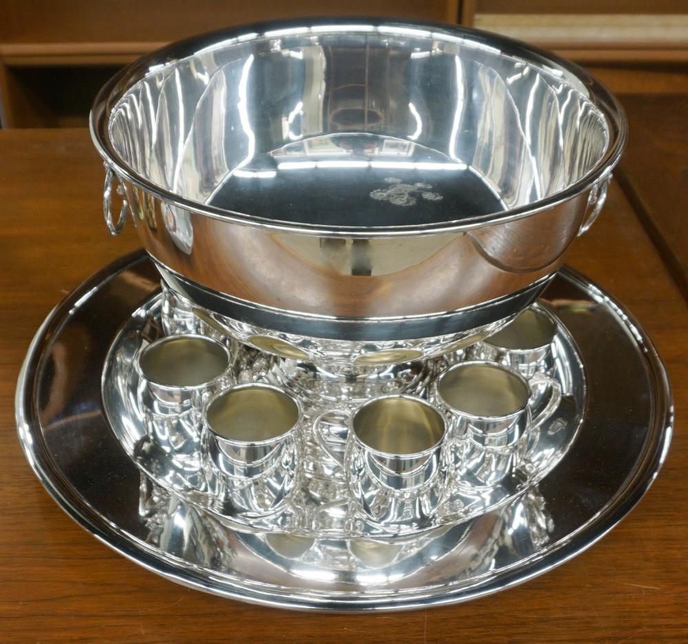 F. B. ROGERS SILVERPLATE PUNCH BOWL,