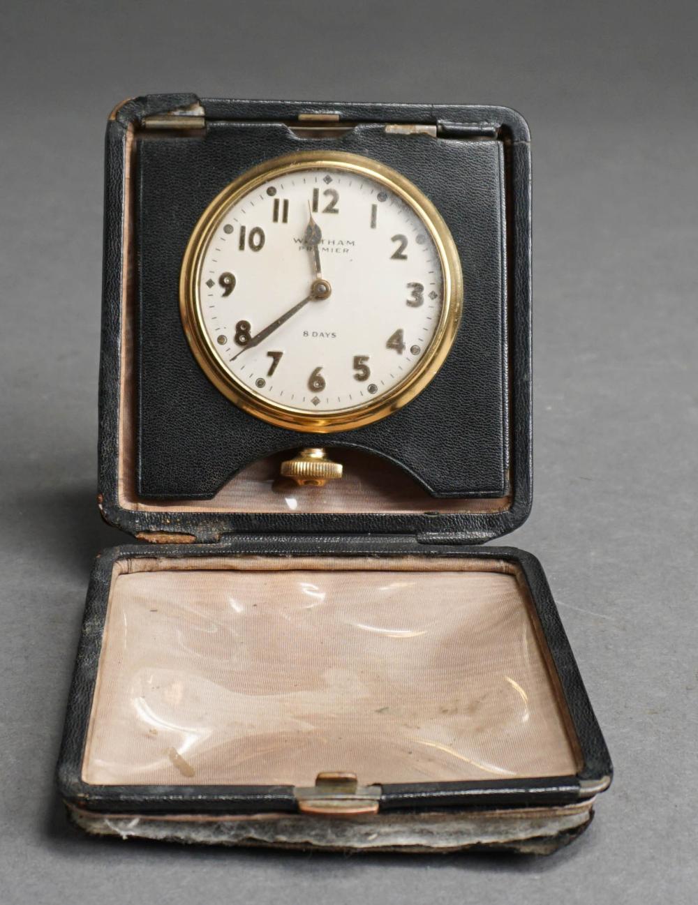 WALTHAM PREMIER 8 DAYS TRAVEL CLOCK,