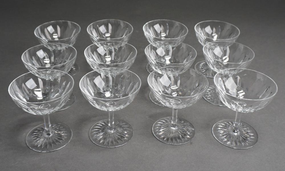 SET OF TWELVE BACCARAT CUT GLASS