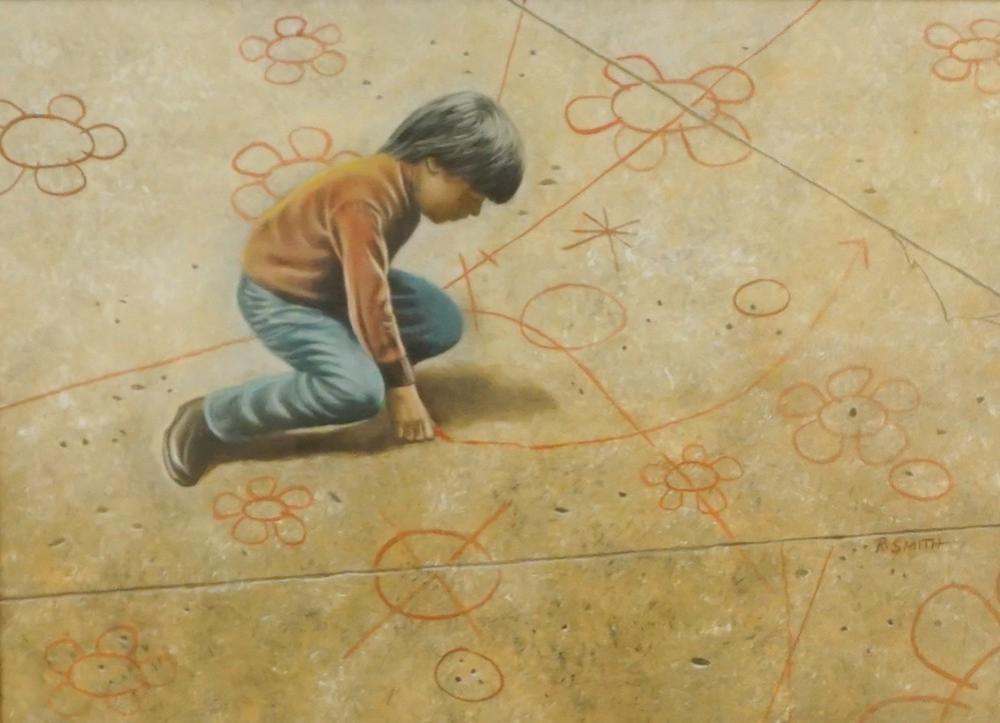 RICHARD SMITH, YOUNG CHILD DRAWING,