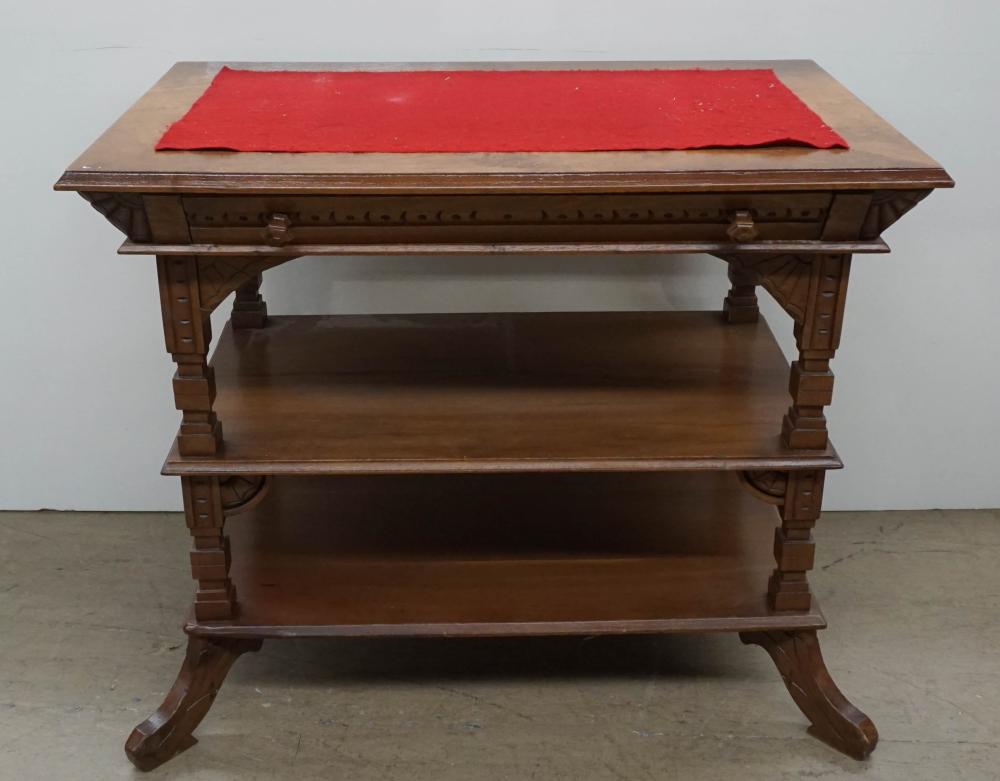 VICTORIAN WALNUT CONSOLE TABLE,