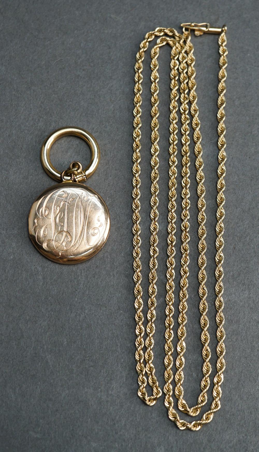 TESTED 10-KARAT YELLOW-GOLD LOCKET