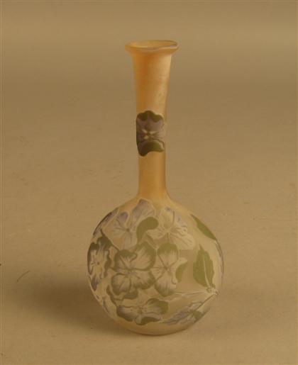 Continental glass vase 20th 4a110