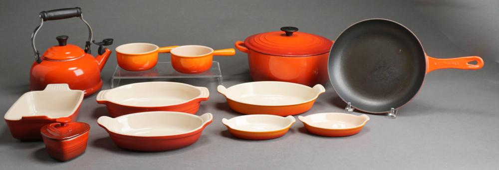 COLLECTION OF LE CREUSET ENAMEL