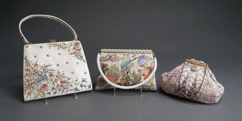 THREE BEADED AND EMBROIDERED HANDBAGS 2e4af2