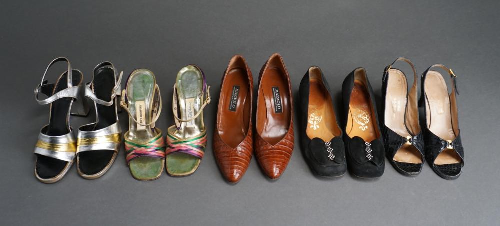 FIVE PAIRS OF SHOES MARAOLO GOLTCHIN  2e4b0f