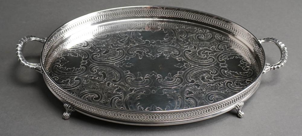 GORHAM SILVERPLATE OVAL FOOTED