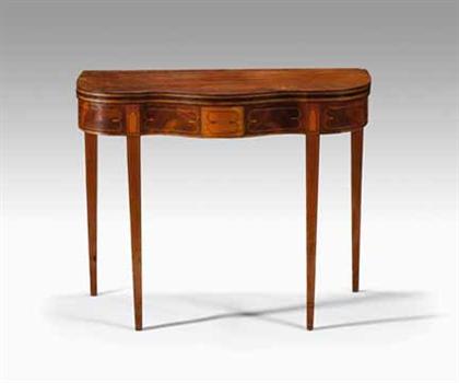 Federal inlaid mahogany card table 4a514