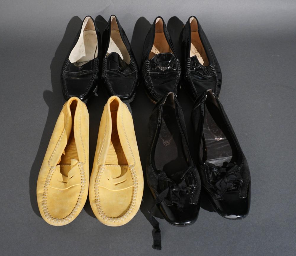 FOUR PAIRS OF TOD'S SHOES (SIZES