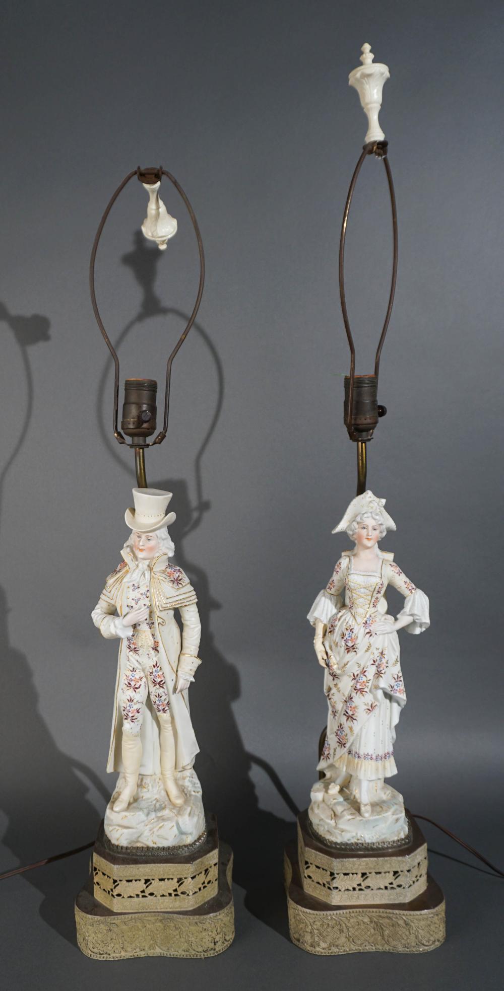 CONTINENTAL BISQUE FIGURES MOUNTED