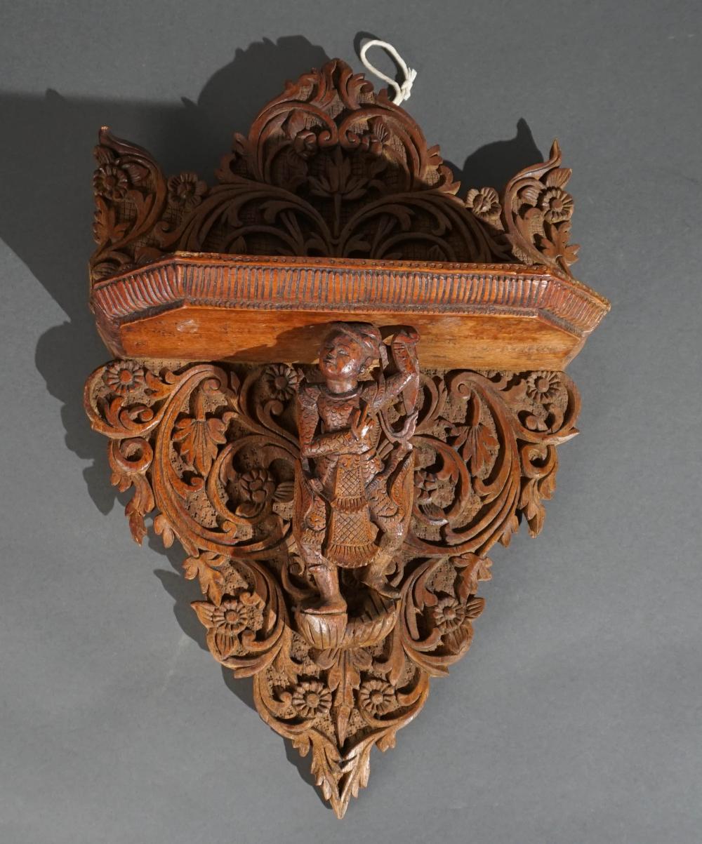 SOUTHEAST ASIAN CARVED WOOD WALL