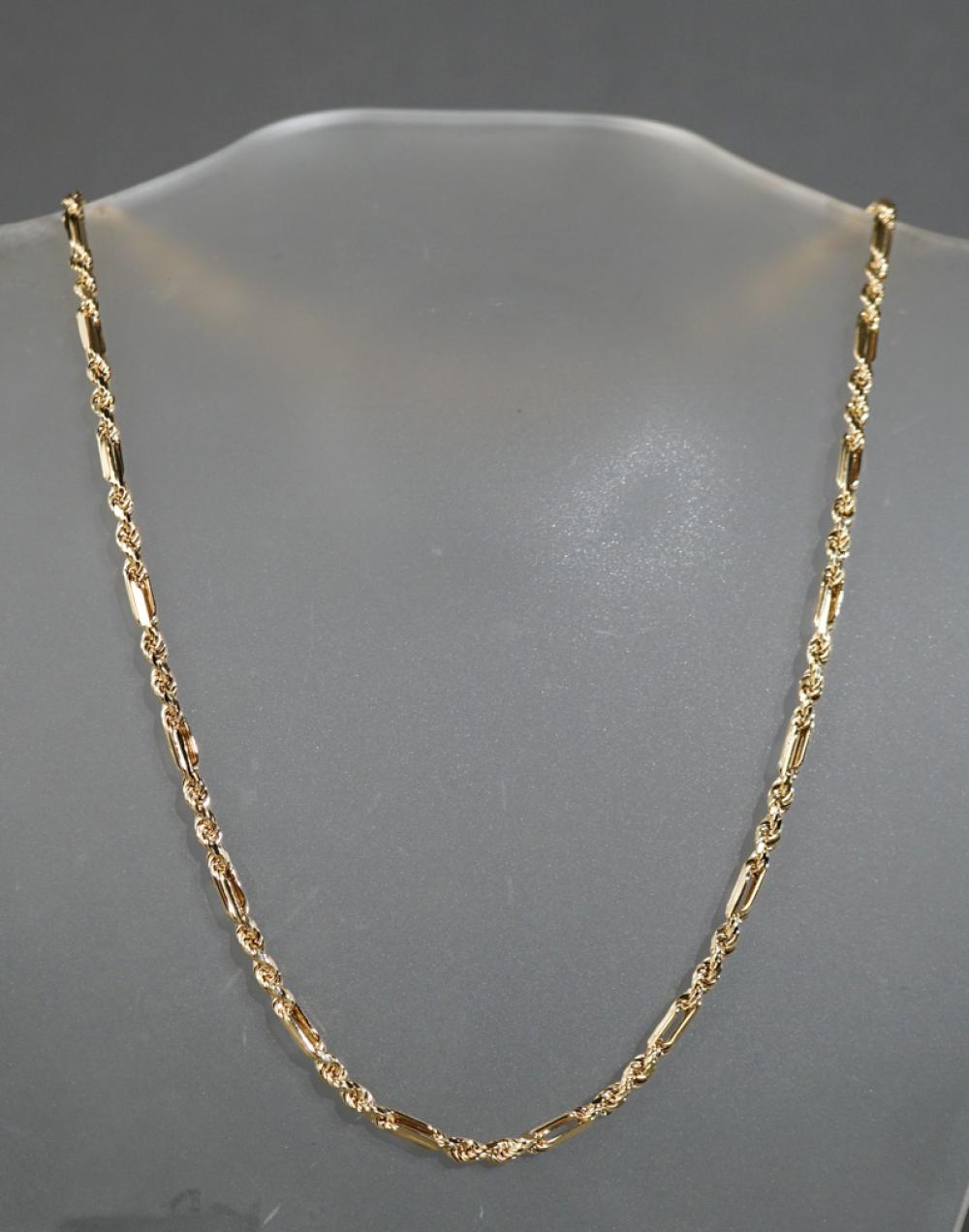 ITALIAN 14 KARAT YELLOW GOLD NECKLACE 2e7334