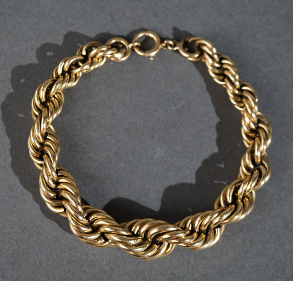 TESTED 14-KARAT YELLOW-GOLD ROPE