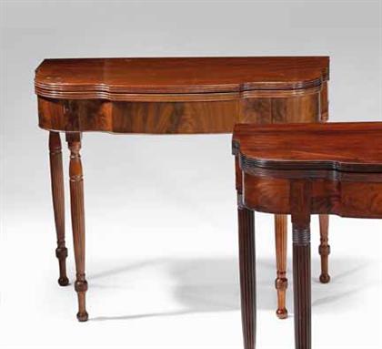 Classical mahogany card table 