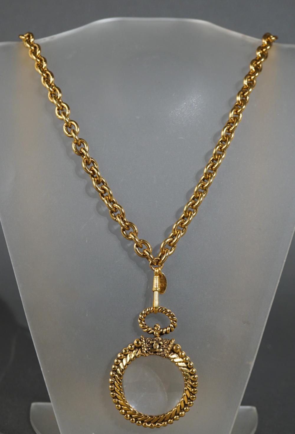 CHANEL LOUPE PENDANT NECKLACE L