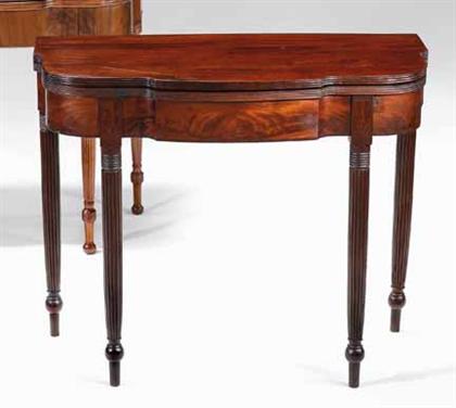 Classical mahogany card table 