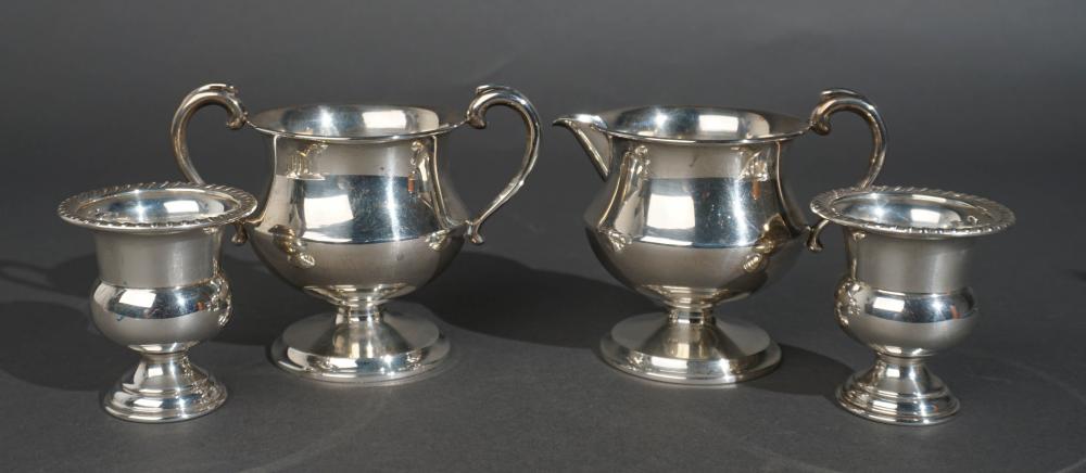 STERLING SILVER SUGAR AND CREAMER AND