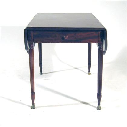 Classical mahogany drop leaf table