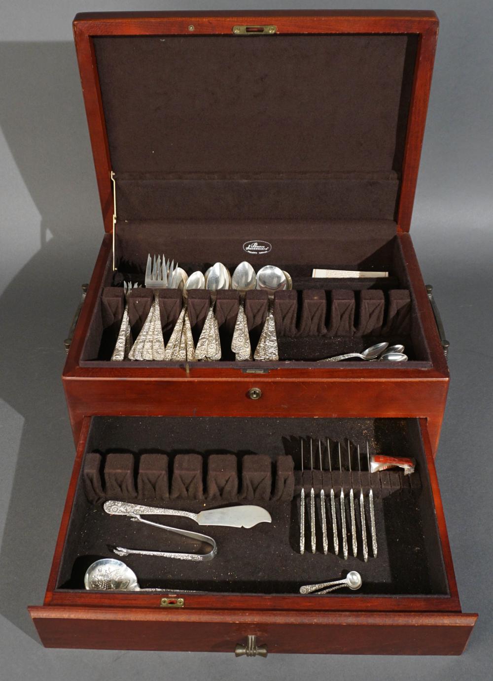 S. KIRK AND SON STERLING SILVER 75-PIECE