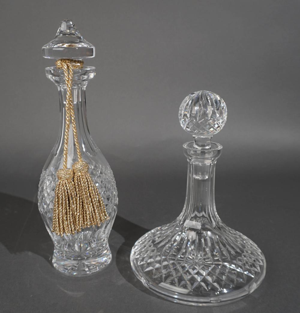 TWO WATERFORD CUT CRYSTAL DECANTERS