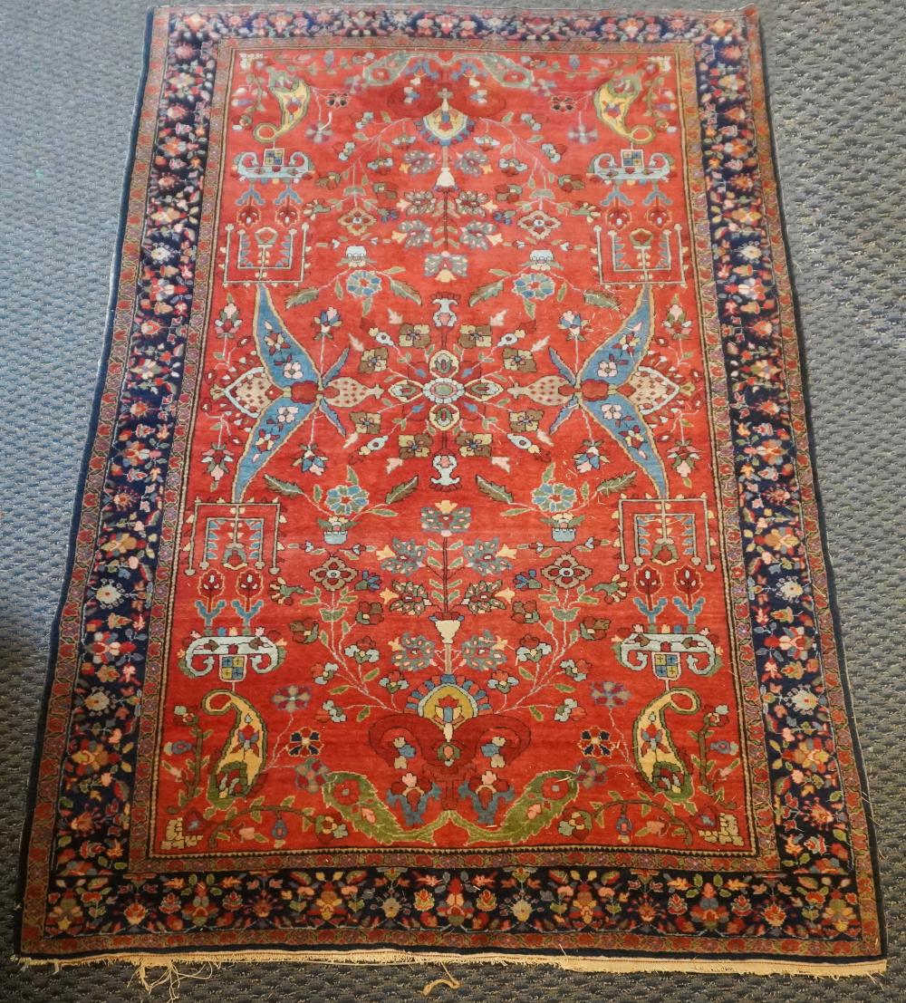 SAROUK RUG 7 FT 2 IN X 4 FT 4 INSarouk