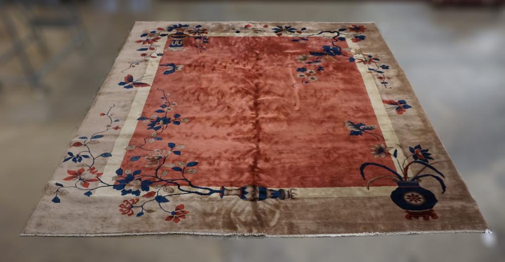 CHINESE NICHOLS RUG 10 FT 3 IN 2e751f