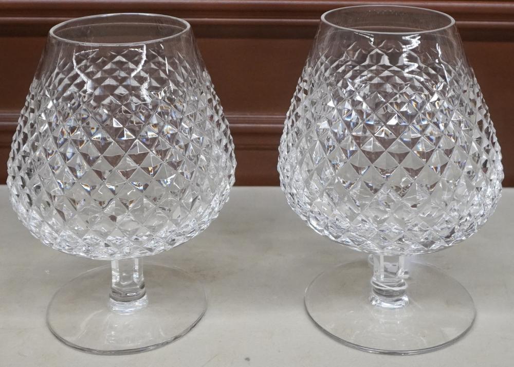 PAIR WATERFORD CRYSTAL LARGE BRANDY