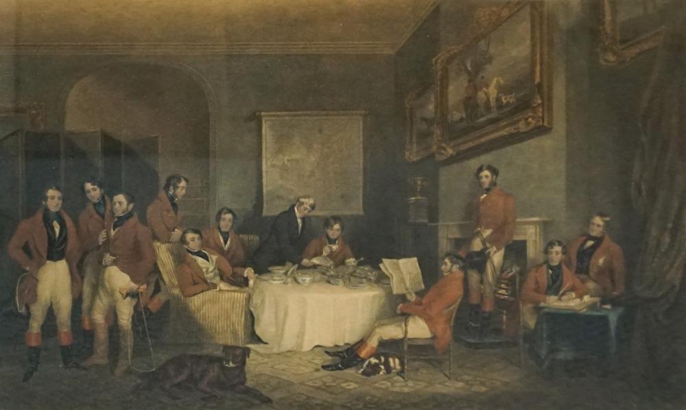 THE MELTON BREAKFAST, COLOR ENGRAVING,