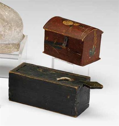 Two painted boxes 19th century 4a569