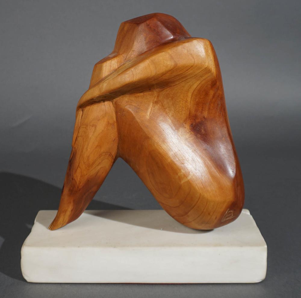 ABSTRACT CARVED WOOD SCULPTURE 2e761f