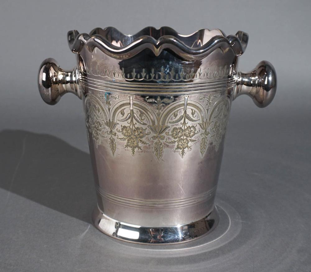 ANGLO INDIAN SILVERPLATE WINE COOLER  2e7654