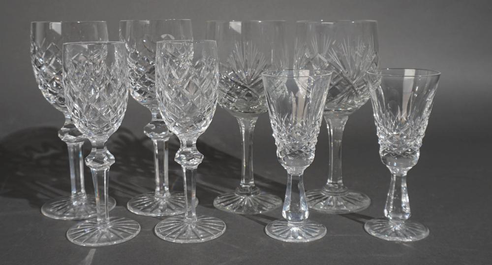 FOUR PAIRS WATERFORD CRYSTAL STEMS 2e766b