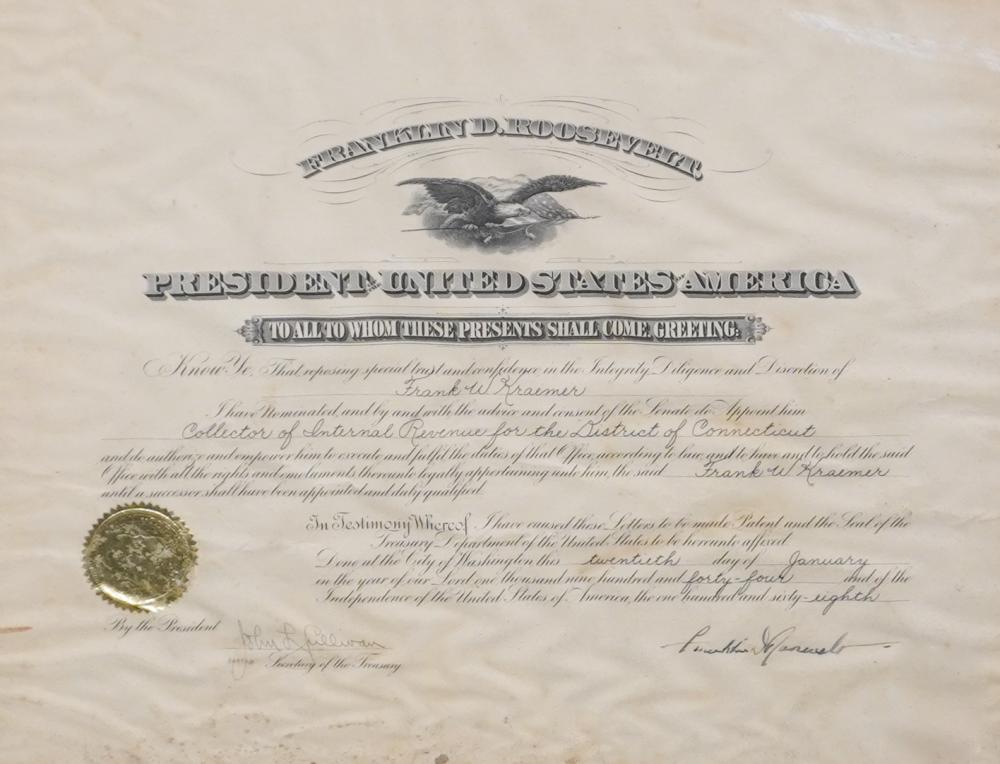 PRESIDENTIAL CERTIFICATE OF APPOINTMENT  2e76c8