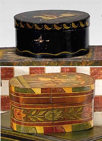 Two painted trinket boxes zoe 4a57d