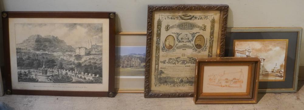 GROUP OF ASSORTED PRINTS AND WORKS 2e76f3