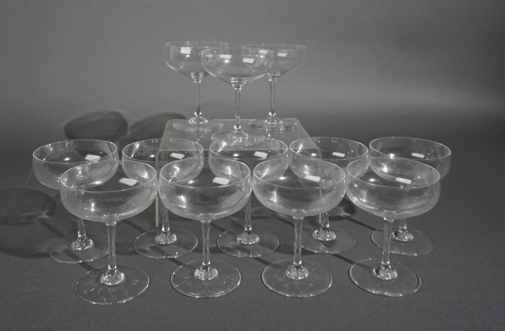 TWELVE BACCARAT CRYSTAL SAUCER 2e7751