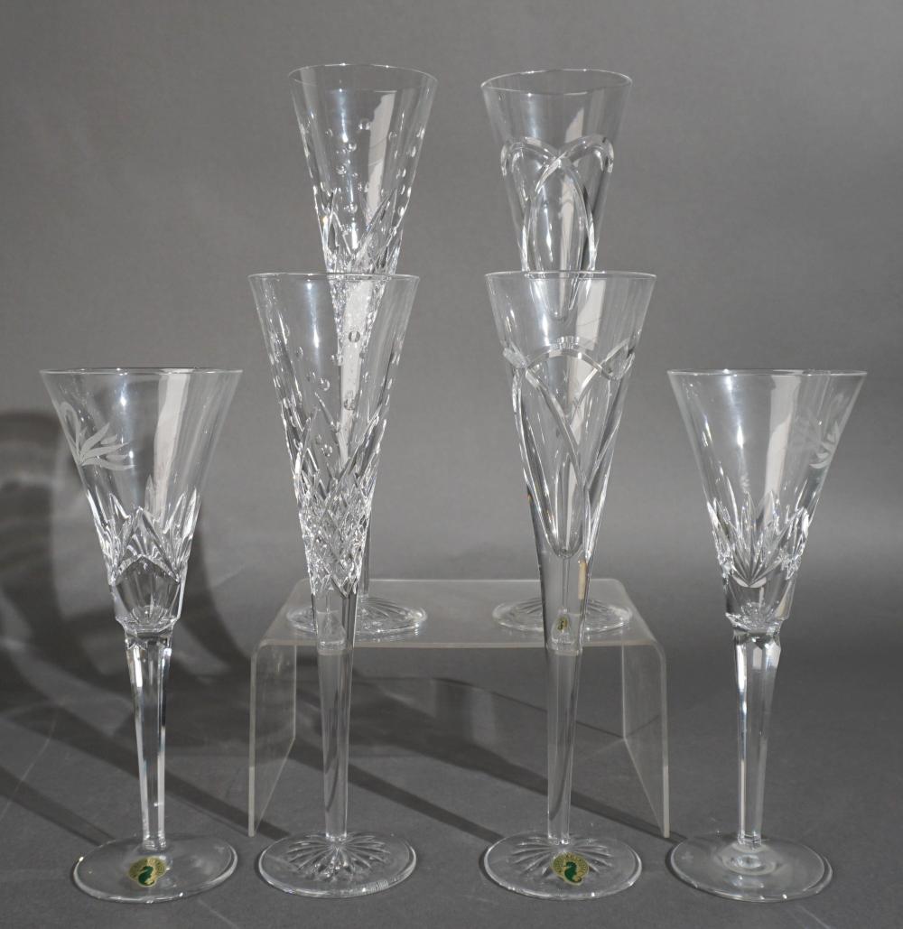 SIX WATERFORD CRYSTAL CHAMPAGNE 2e777e