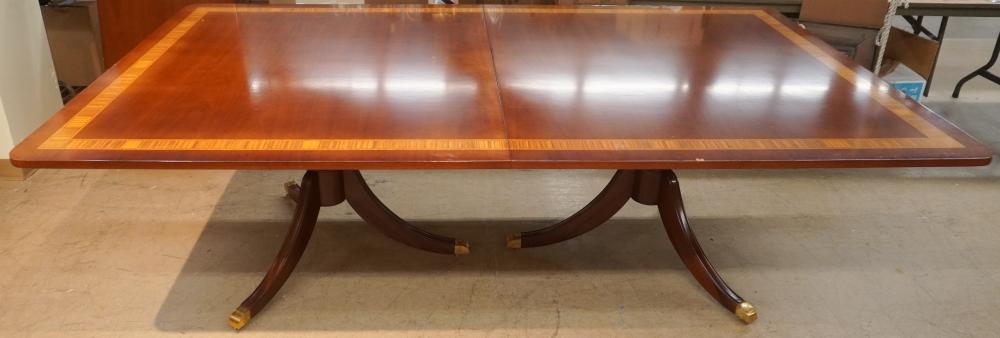 GEORGE III STYLE WOOD INLAID MAHOGANY