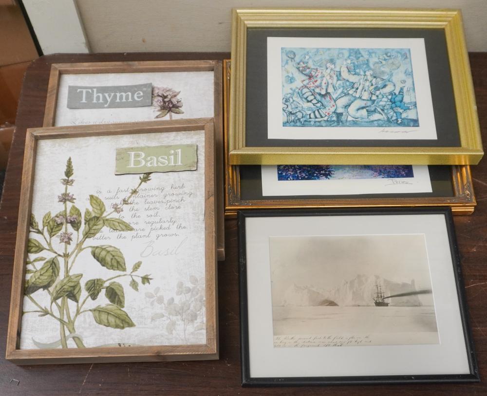 GROUP OF ASSORTED WORKS OF ARTGroup