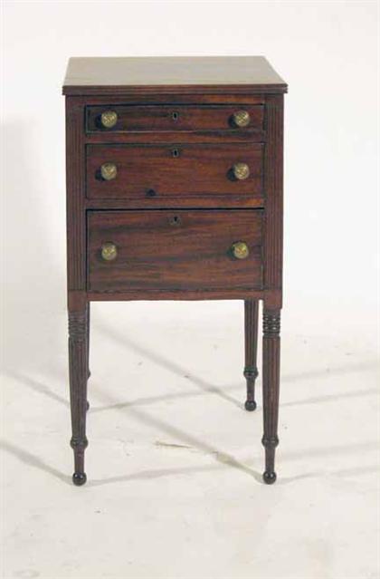 Classical mahogany work table    circa