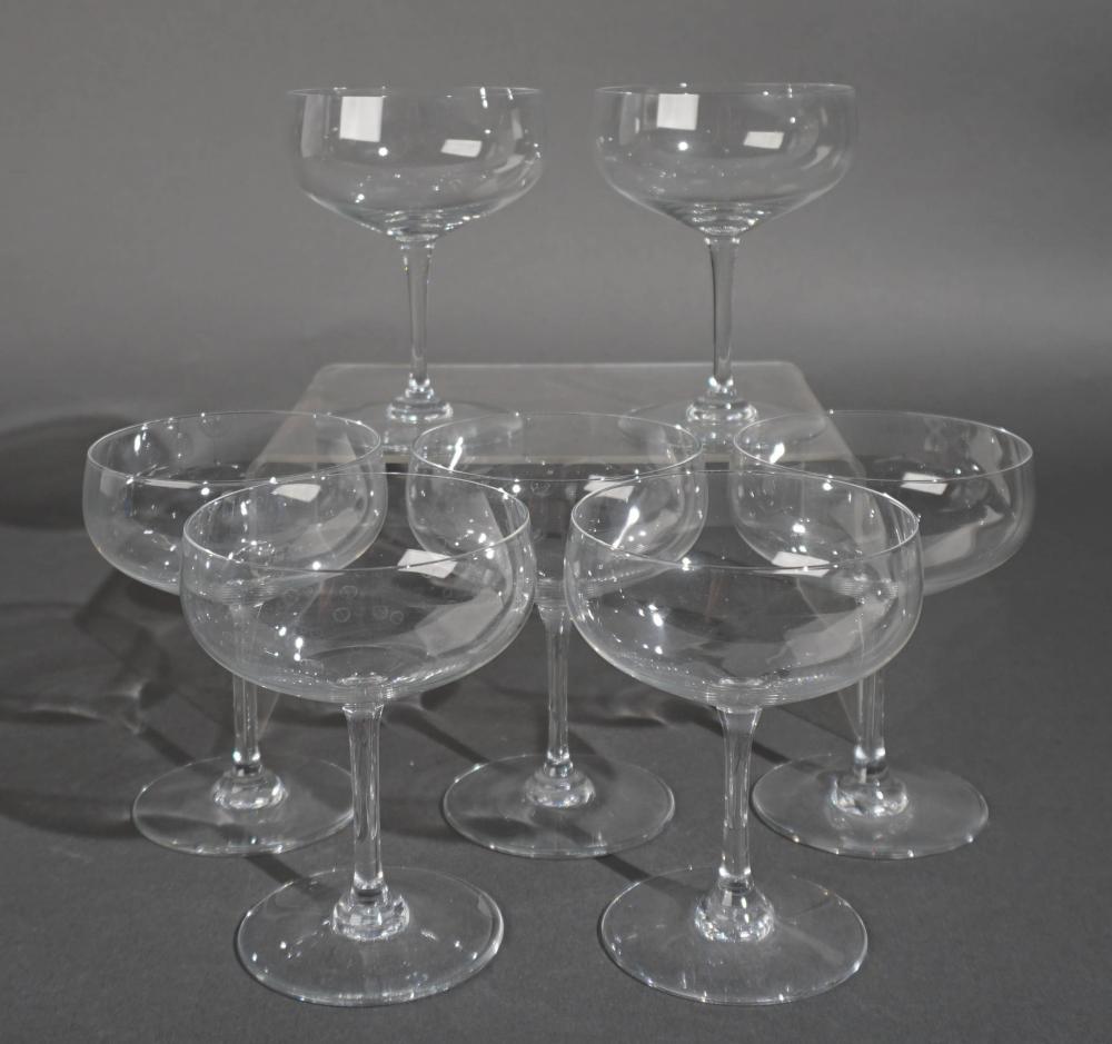 SET OF SEVEN BACCARAT CRYSTAL CHAMPAGNESSet