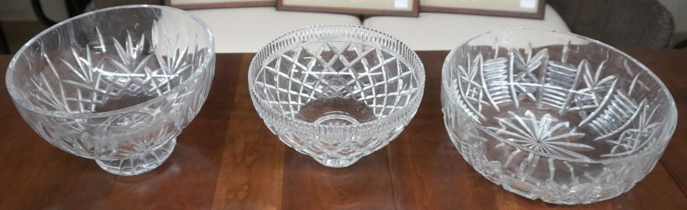 THREE WATERFORD CUT CRYSTAL BOWLS  2e77dd