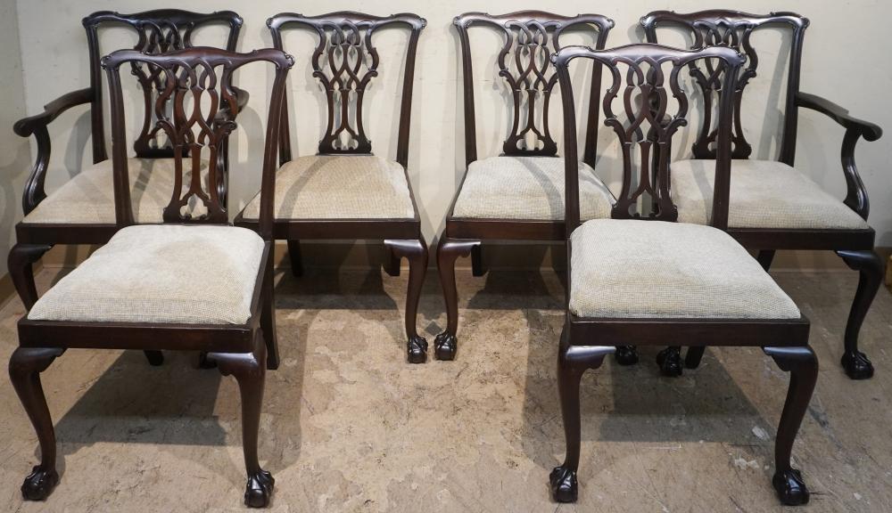 SET OF SIX GEORGE III STYLE MAHOGANY 2e77f5