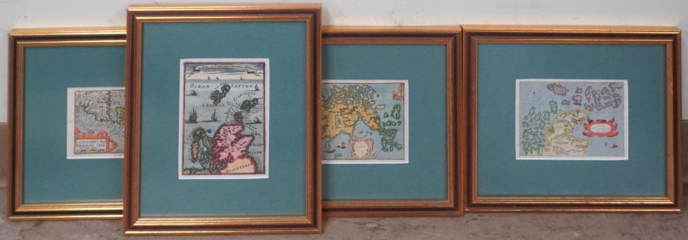 FOUR COLORED ENGRAVED MAPS OF THE 2e77f8
