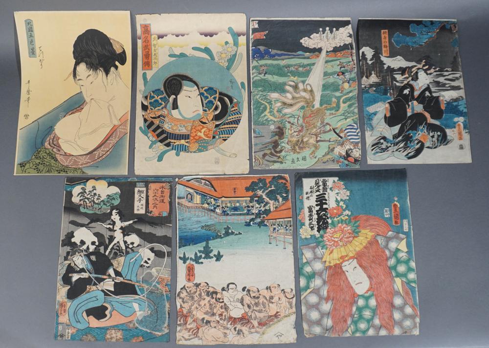 SIX JAPANESE WOODBLOCK PRINTS AND 2e782c