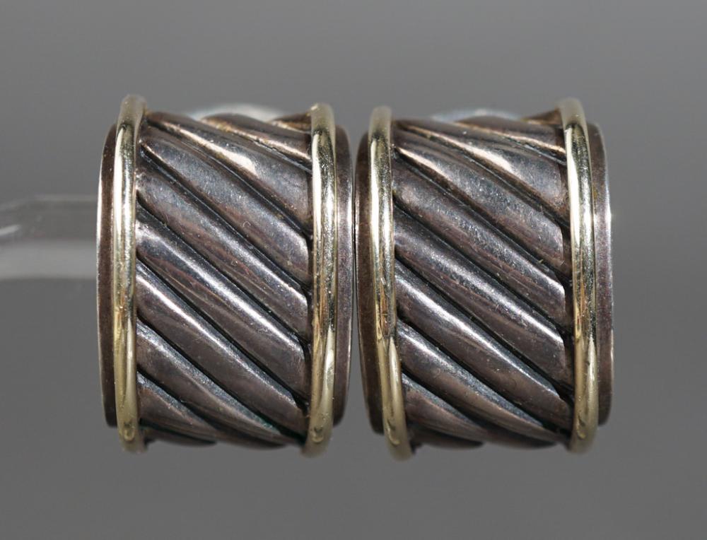 PAIR OF DAVID YURMAN STERLING SILVER 2e7843