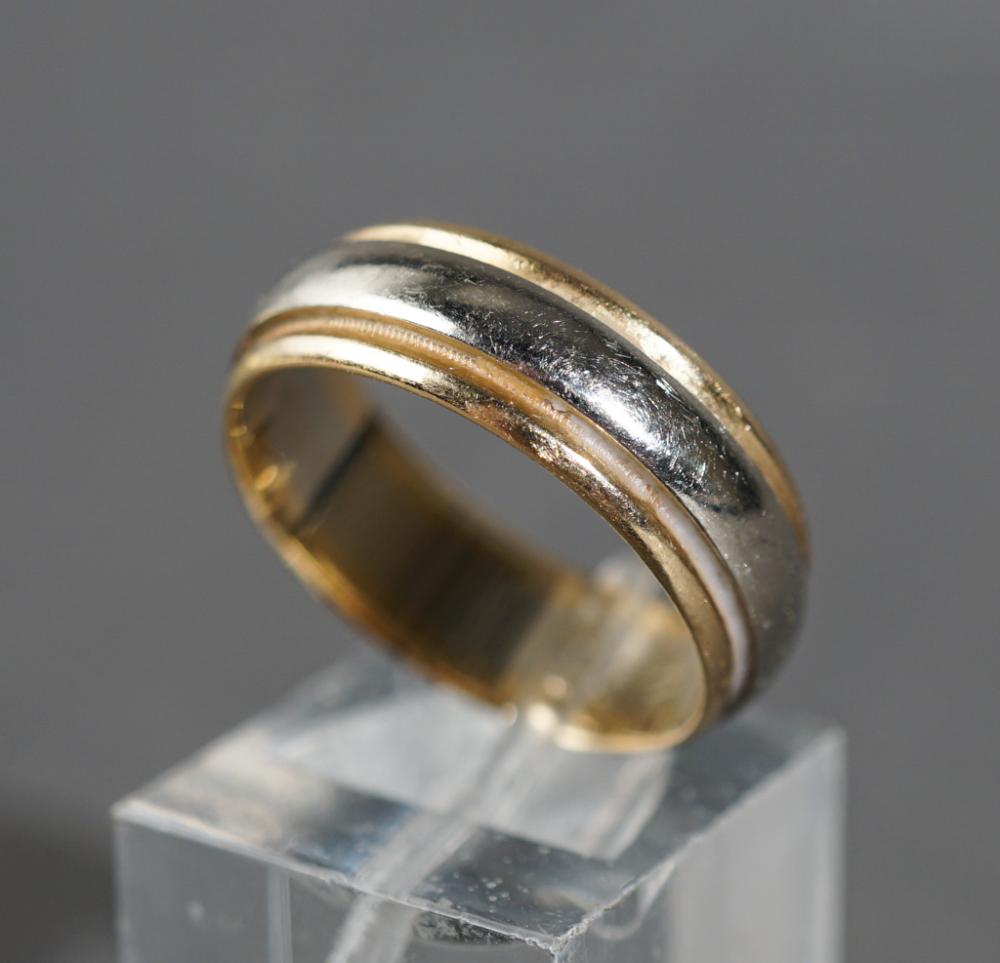 14 KARAT YELLOW WHITE GOLD BAND 2e785d